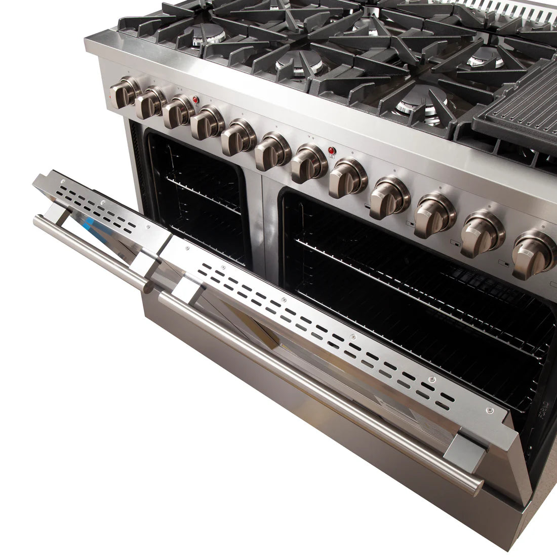 FORNO Appliance Package - 48" Gas Burner, Electric Oven Range and 60" Refrigerator, FBDL-005-02CAUS