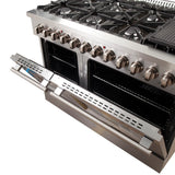 FORNO Appliance Package - 48" Gas Burner, Electric Oven Range and 60" Refrigerator, FBDL-005-02CAUS