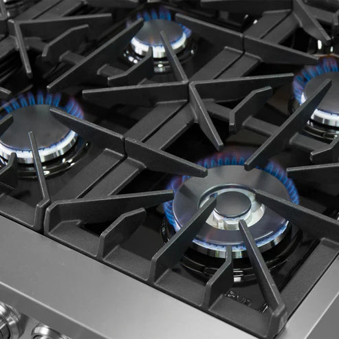 FORNO Galiano 60" 8.64 cu. ft. Dual Fuel Range with 10 Italian Burners in Stainless Steel, FFSGS6156-60