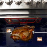 FORNO Capriasca 48" 6.58 cu. ft. Dual Fuel Range with 8 Italian Burners in Stainless Steel, FFSGS6187-48