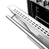 FORNO Capriasca 48" 6.58 cu. ft. Dual Fuel Range with 8 Italian Burners in Stainless Steel, FFSGS6187-48
