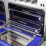 FORNO Capriasca 60" 8.64 cu. ft. Dual Fuel Range with 10 Italian Burners in Stainless Steel, FFSGS6187-60