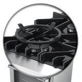 FORNO Lazio 30" 4.32 cu. ft. Dual Fuel Range with 5 Italian Burners in Stainless Steel, FFSGS6196-30