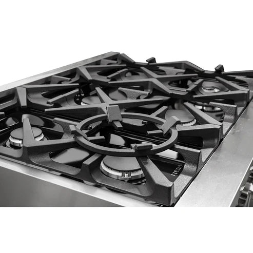 FORNO Massimo 36" 5.36 cu. ft. Freestanding Gas Range with 6 Burners, FFSGS6239-36