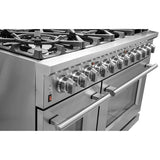 FORNO Massimo 48″ 6.58 cu. ft. Freestanding Gas Range with 8 Burners, FFSGS6239-48