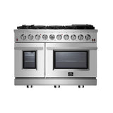 FORNO Massimo 48″ 6.58 cu. ft. Freestanding Gas Range with 8 Burners, FFSGS6239-48