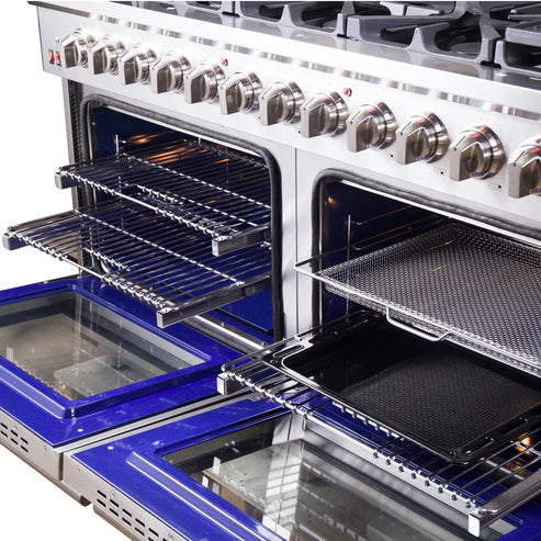 FORNO Massimo 60″ 8.64 cu. ft. Freestanding Gas Range with 10 Burners, FFSGS6239-60