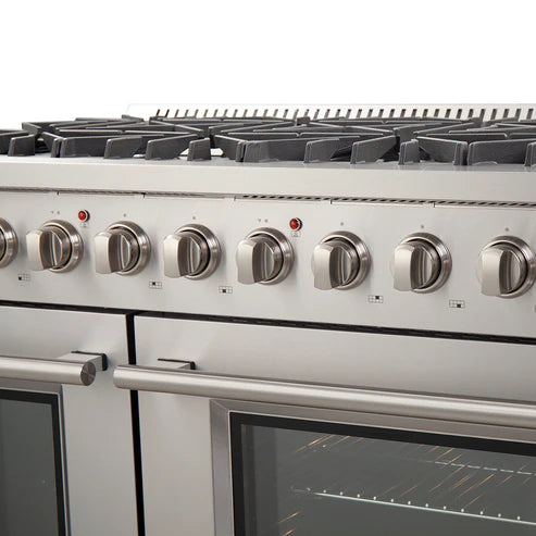 FORNO Appliance Package - 48" Gas Range and 60" Refrigerator, FBDL-005-01CAUS
