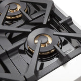FORNO Capriasca 48″ 6.58 cu. ft. Gas Range with 8 Italian Burners in Stainless Steel, FFSGS6260-48
