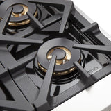 FORNO Capriasca 48″ 6.58 cu. ft. Gas Range with 8 Italian Burners in Stainless Steel, FFSGS6260-48
