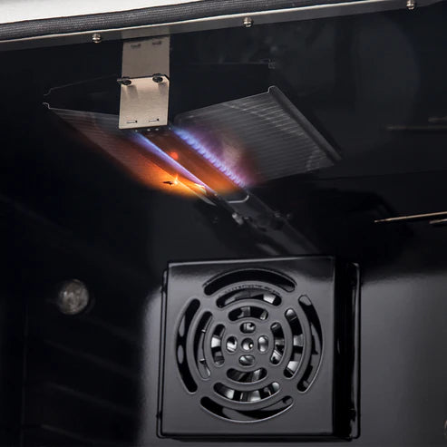 FORNO Marco 30" 4.32 cu.ft. Gas Range with 4 Burners and Temperature Gauge in Black with Antique Brass Accents, FFSGS6277-30BLK