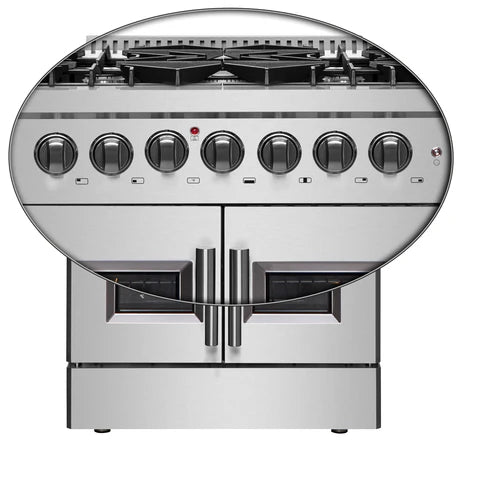 FORNO Galiano 30" 4.32 cu. ft. Dual Fuel Range with French Door in Stainless Steel, FFSGS6356-30
