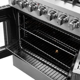 FORNO Galiano 30" 4.32 cu. ft. Dual Fuel Range with French Door in Stainless Steel, FFSGS6356-30