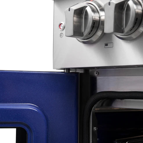 FORNO Capriasca 30" 4.3 cu. ft. Dual Fuel Range with French Door and 5 Sealed Burners, FFSGS6387-30