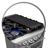FORNO Massimo 48″ 6.58 cu. ft. Freestanding French Door Gas Range with 8 Burners, FFSGS6439-48