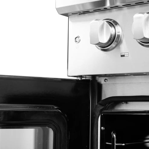 FORNO Galiano 30" 4.32 cu. ft. Freestanding Gas Range with French Door and 5 Burners, FFSGS6444-30