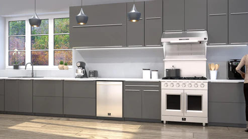 FORNO Galiano 36" 5.36 cu. ft. Freestanding Gas Range with French Door and 6 Burners, FFSGS6444-36