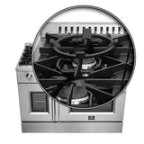 FORNO Galiano 48" 6.58 cu. ft. Freestanding Gas Range with French Door and 8 Burners, FFSGS6444-48