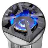 FORNO Capriasca 30" 4.32 cu. ft. Professional Gas Range with French Door and 5 Sealed Burners, FFSGS6460-30