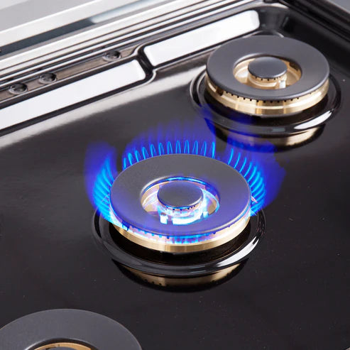 FORNO Capriasca 30" 4.32 cu. ft. Professional Gas Range with French Door and 5 Sealed Burners, FFSGS6460-30