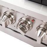 FORNO Capriasca 48″ 6.58 cu. ft. Gas Range with 8 Italian Burners in Stainless Steel, FFSGS6260-48