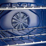 FORNO Espresso Leonardo 30" 5 cu. ft. Induction Range with Knob Control in White and Silver Accents, FFSIN0982-30WHT