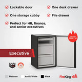 FireKing FireShield Edge Series 1-Hour Fire-Rated Storage Cabinet, Executive Cabinet, Arctic White
