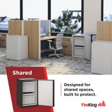 FireKing FireShield Edge Series 1-Hour Fire-Rated Storage Cabinet, Shared Cabinet, Platinum