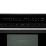 FORNO Espresso Oliena 30" 1.6 cu. ft. Built-In Microwave Oven in Black with Silver Handles, FMWDR3093-30BLK