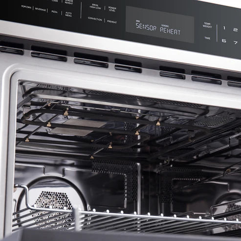 FORNO Oliena 30" 1.6 cu. ft. Built-In Microwave Oven in Stainless Steel, FMWDR3093-30