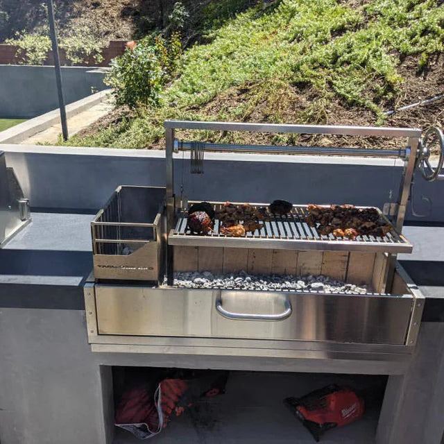 Tagwood BBQ Santa Maria Argentine Wood Fire & Charcoal Gaucho Grill Built in | BBQ05SS--