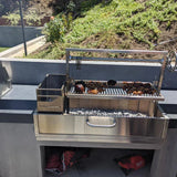 Tagwood BBQ Santa Maria Argentine Wood Fire & Charcoal Gaucho Grill Built in | BBQ05SS--
