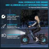 FREESKY Rocky 750 w Step Thru Ebike 20x4 Fat Electric Cargo eBike