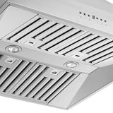 FORNO Coppito 30" 600 CFM Island Range Hood in Stainless Steel, FRHIS5129-30