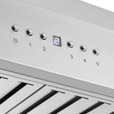 FORNO Coppito 48" 1,200 CFM Island Range Hood in Stainless Steel, FRHIS5129-48