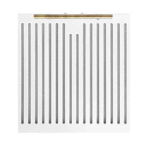 FORNO Espresso Bari 30" 400 CFM Under Cabinet Range Hood in White with Silver Handles, FRHUC5255-30WHT
