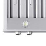 FORNO Biagio 36'' 600 CFM Wall Mount Range Hood in Stainless Steel, FRHWM5009-36