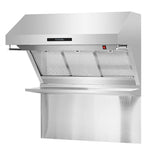FORNO Savona 36" 1,200 CFM Wall Mount Range Hood and Back Splash, FRHWM5029-36HB