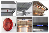 FORNO Savona 48" 1,200 CFM Wall Mount Range Hood and Back Splash, FRHWM5029-48HB