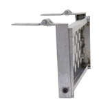 26" W Folding Aluminum Punch Plate Trailer Step