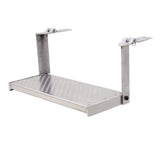 26" W Folding Aluminum Punch Plate Trailer Step