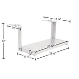 26" W Folding Aluminum Punch Plate Trailer Step