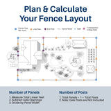 Aleko 6’ x 6’ Vinyl Semi-Private Fence – Sand - Denver Series