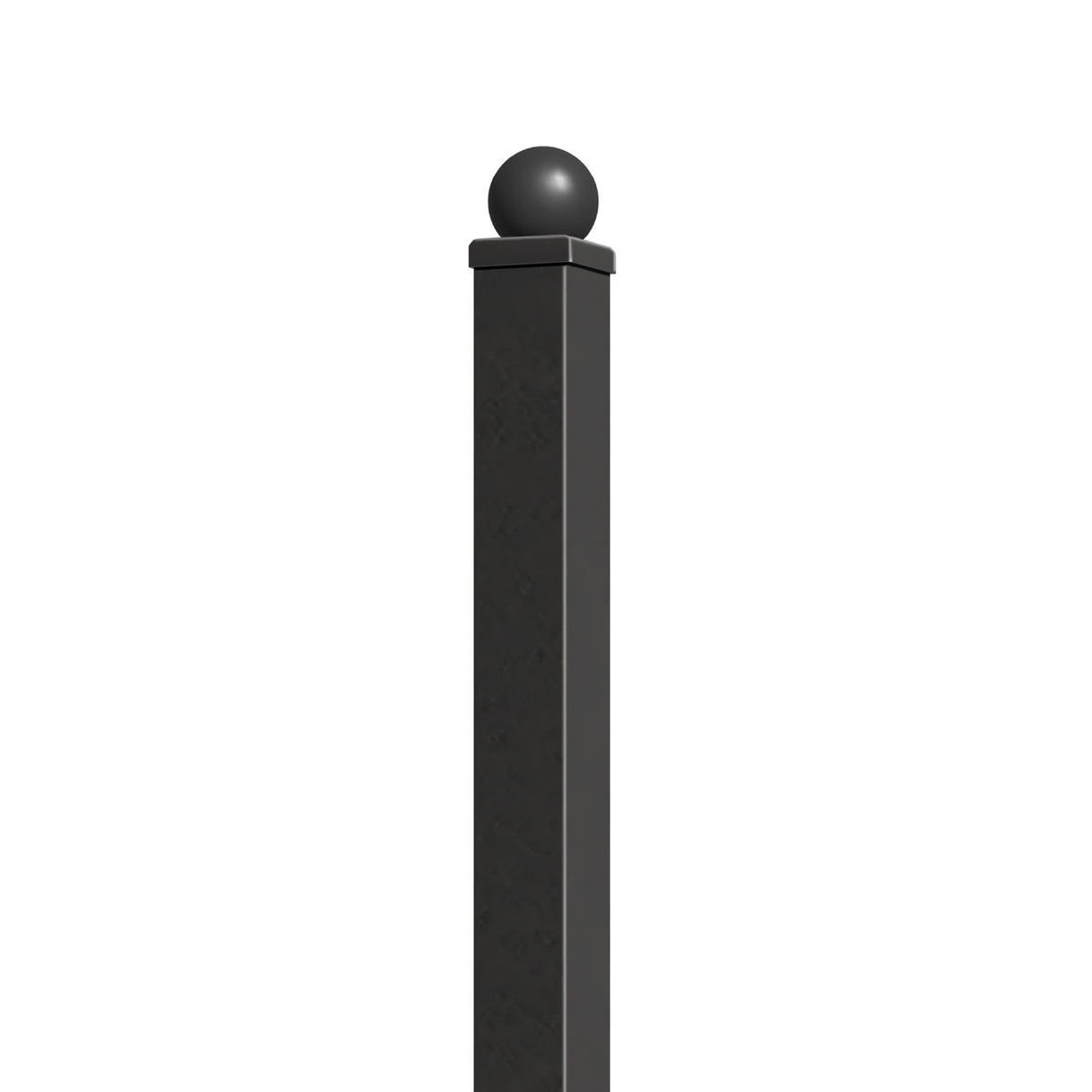 Aleko Fence Post for 5.5 x 5 Ft. DIY Fence Kits – 7.3 Ft. – Black