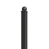 Aleko Fence Post for 5.5 x 5 Ft. DIY Fence Kits – 7.3 Ft. – Black