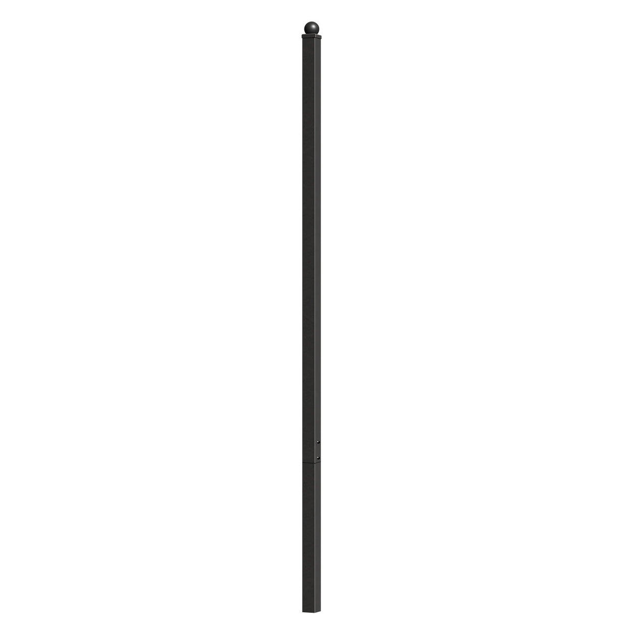 Aleko Fence Post for 5.5 x 5 Ft. DIY Fence Kits – 7.3 Ft. – Black