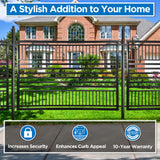 Aleko Steel Fence – Barcelona Style – 8x5 ft.