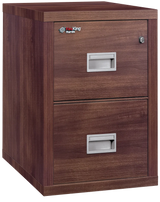 FireKing Turtle 2-Drawer 22" Deep 1-Hour Rated Fireproof File Cabinet, Letter & Legal