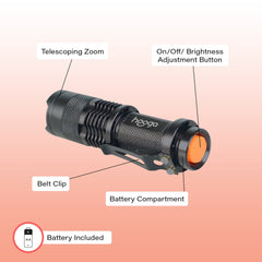 Hooga Blue Blocking Amber Flashlight 2-pack