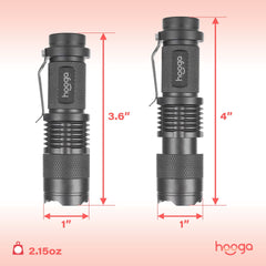 Hooga Blue Blocking Amber Flashlight 2-pack